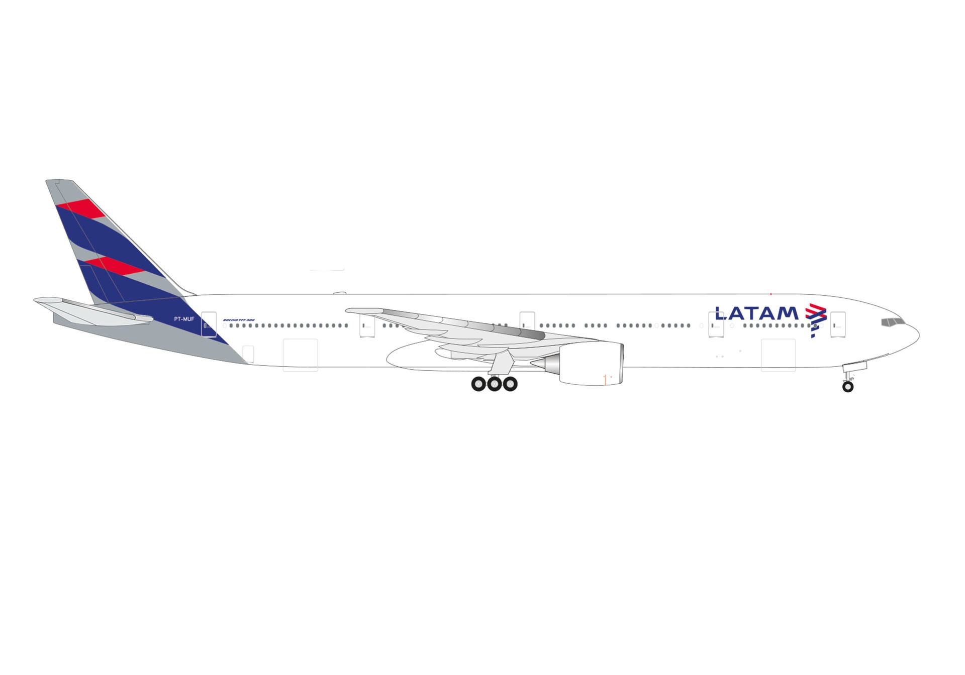 537346 Herpa LATAM Airlines / ラタム航空 B777-300ER PT-MUF 1:500 完売しました。