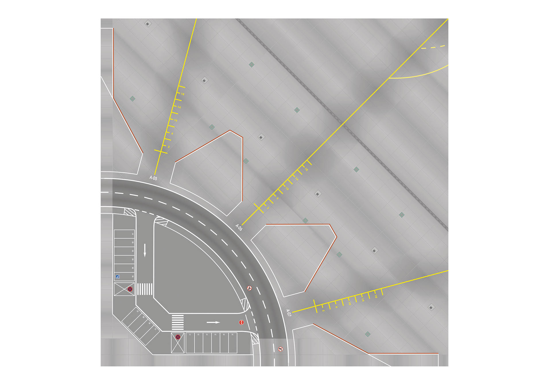 558969-001 Herpa Airport Accessories 空港アクセサリー 飛行場・管制塔 ベースプレート(HE57301用) 1:200 段ボールキット 完売しました