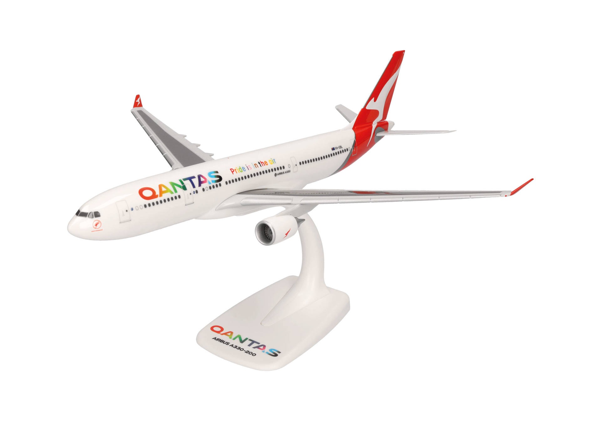 614061 Herpa SNAPFIT Qantas Airways  / カンタス航空 A330-200 VH-EBL Pride is in the Air Whitsundays 1:200 予約
