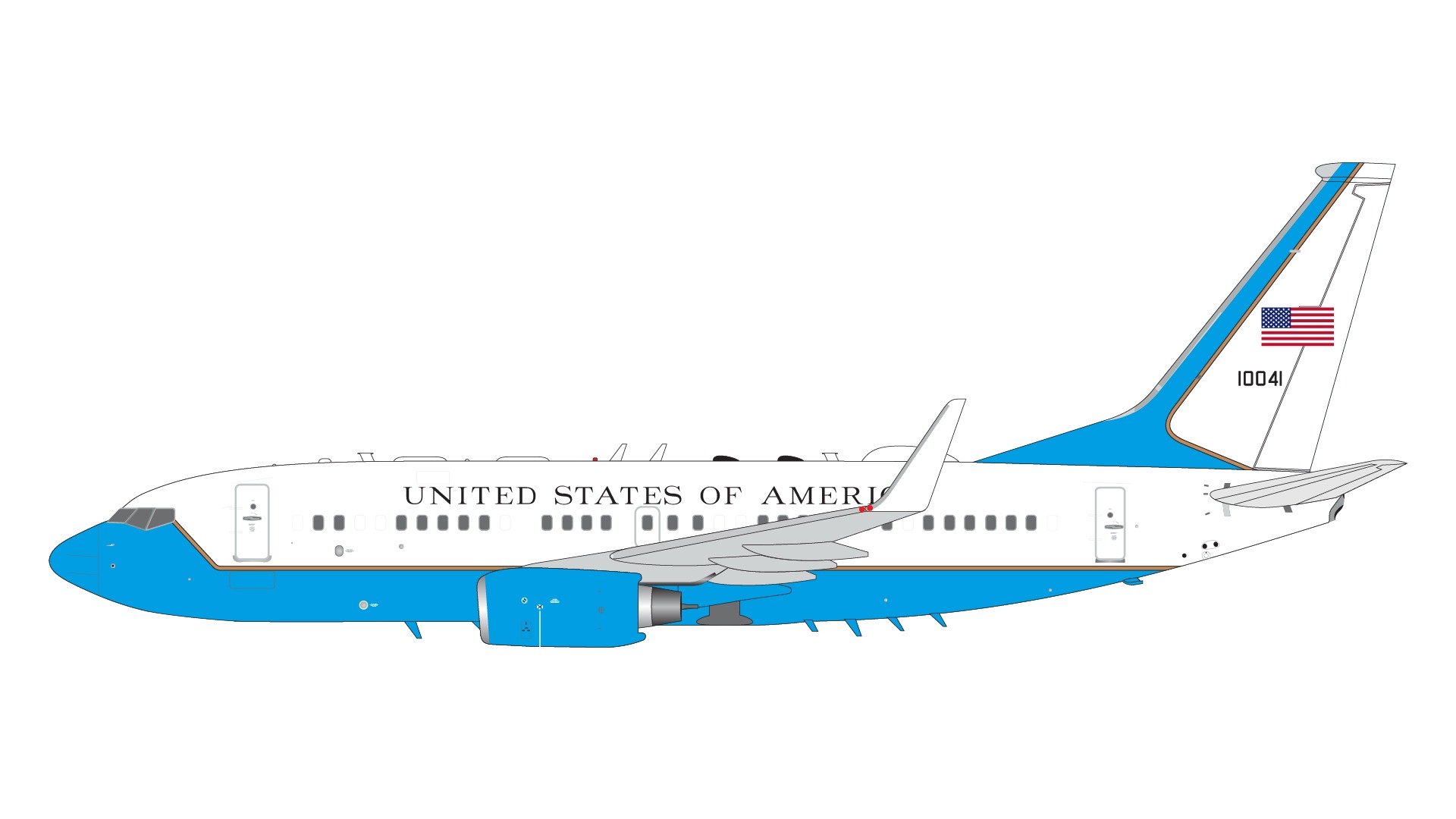 G2AFO1279 GEMINI 200 U.S. Air Force / アメリカ空軍 C-40B (B737-700) 01-0041  1:200 完売しました。