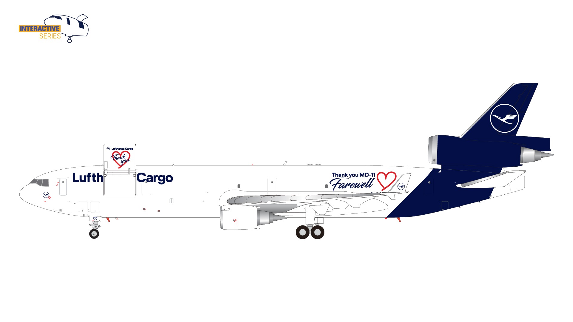 G2DLH1179 GEMINI 200 Lufthansa Cargo / ルフトハンザ カーゴ MD-11F D-ALCC 
