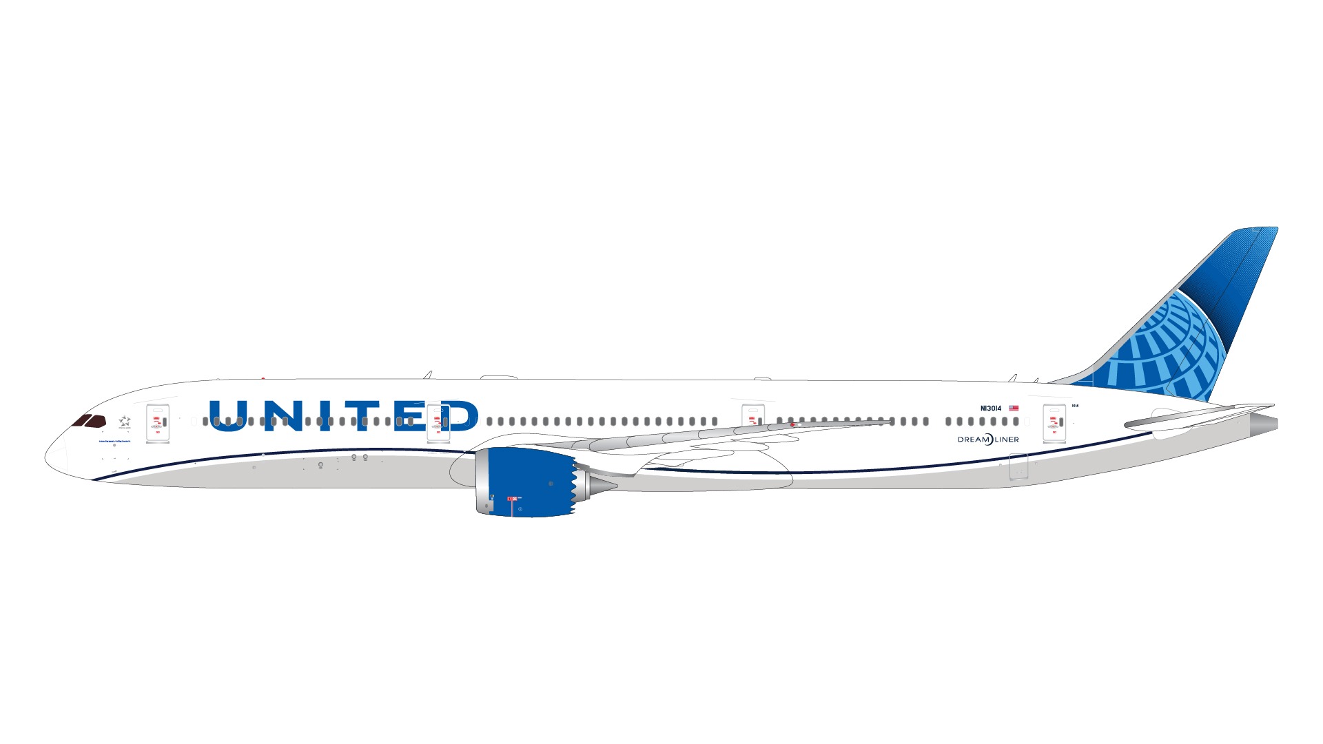 G2UAL1259 GEMINI 200 United Airlines / ユナイテッド航空 B787-10 N13014  1:200 完売しました。 GEMINI JETS 1:200 United Airlines / ユナイテッド航空 787-10 亜鉛ダイキャスト製