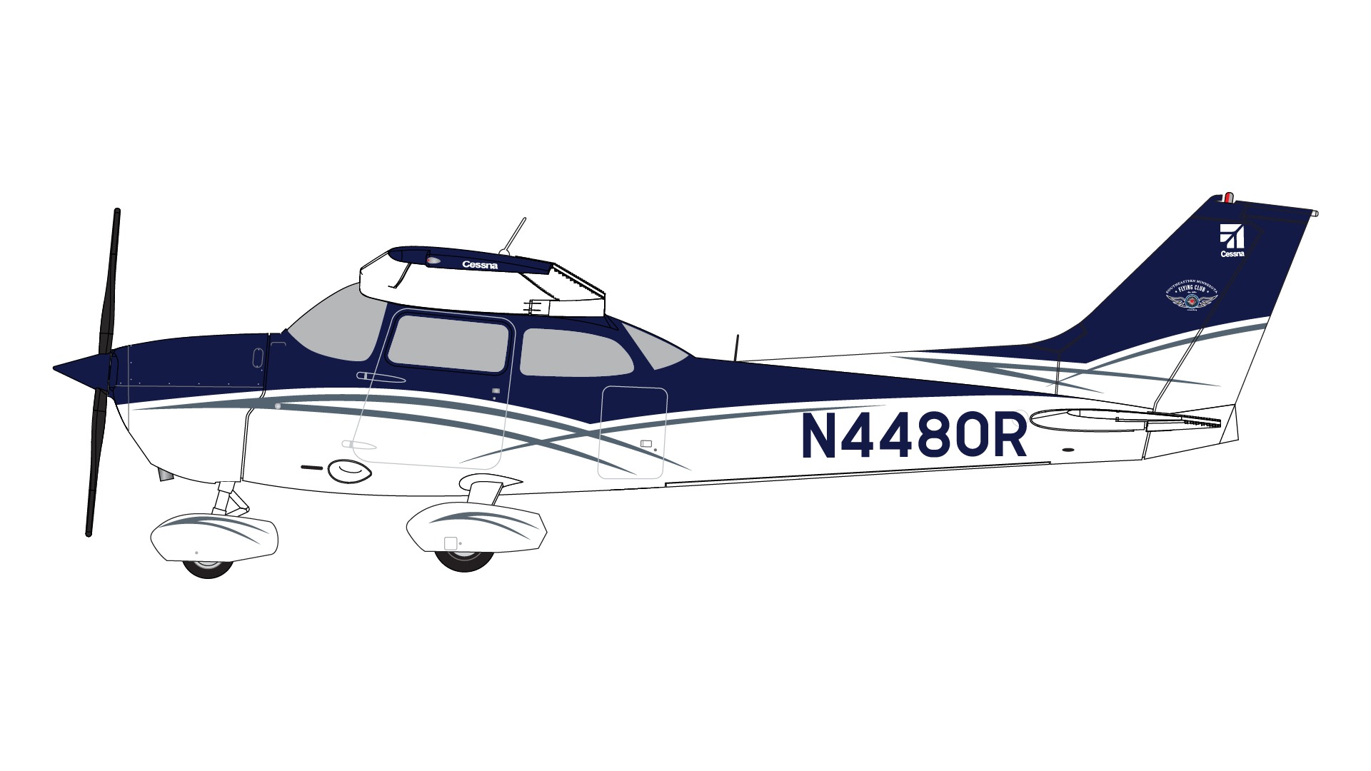 GGCES016  Gemini General aviation Sporty's/Wright Bros. Collection Cessna 172M Skyhawk  N4480R 1:72 お取り寄せ