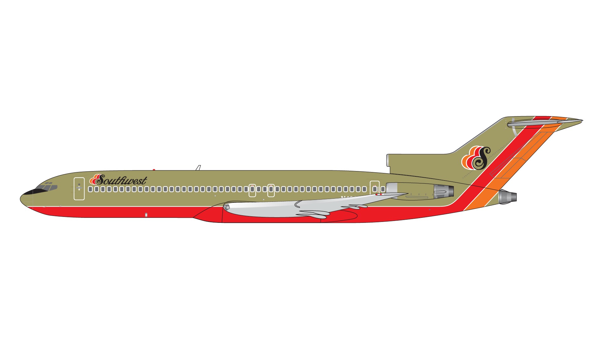 GJSWA2216 GEMINI JETS Southwest Airlines / サウスウエスト航空 B727-200 N406BN 1:400 お取り寄せ