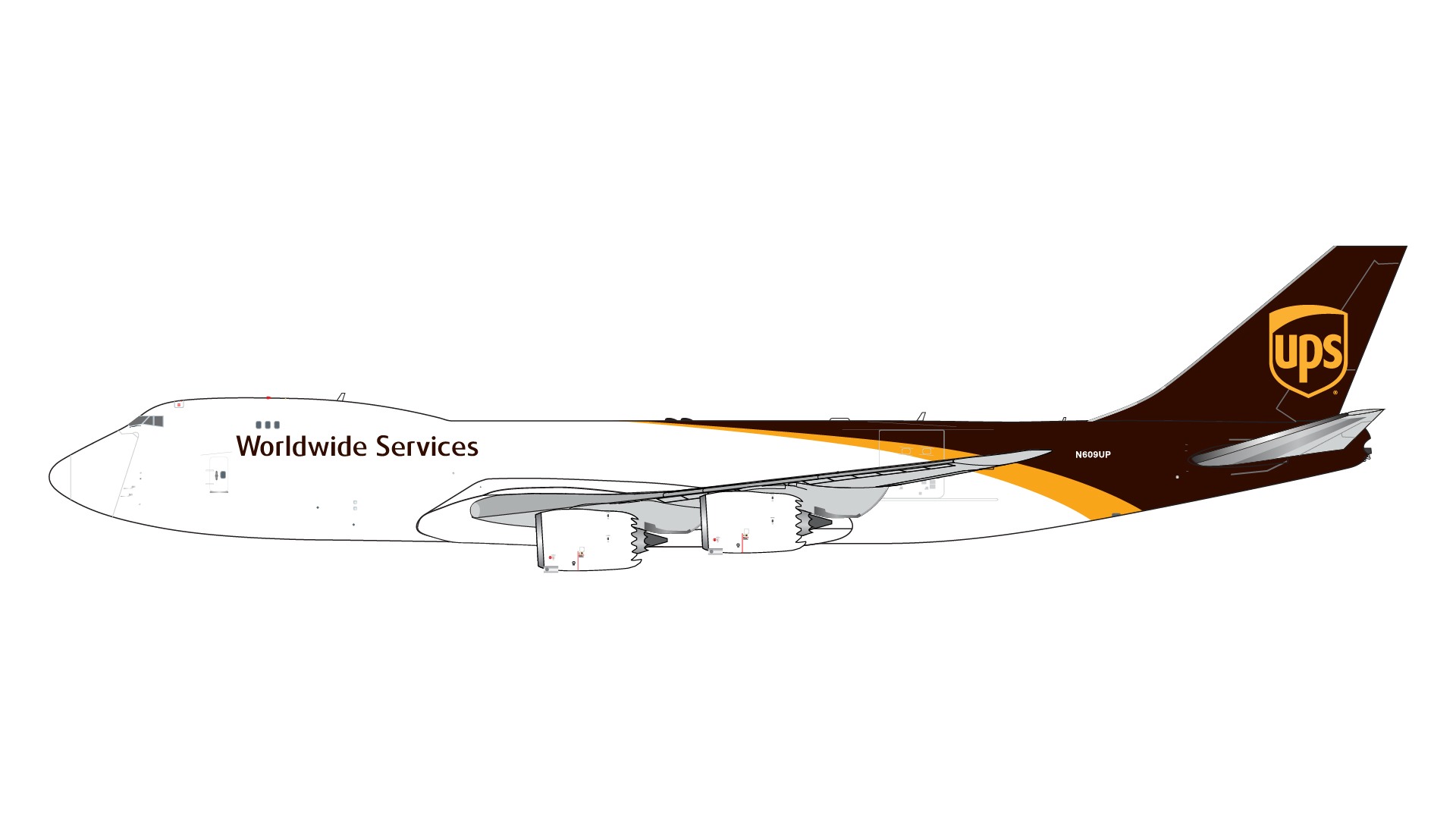 GJUPS2192 GEMINI JETS UPS / ユーピーエス B747-8F N609UP 1:400 完売しました。
