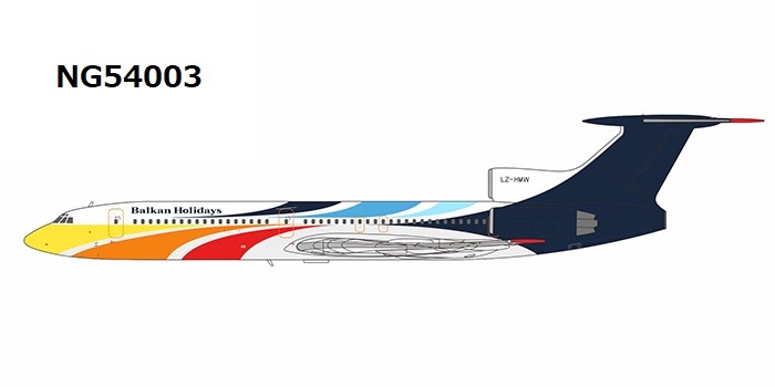 NG54003 NG MODELS Balkan Holidays Air (BH Air)  / バルカンホリデイズ Tu-154M LZ-HMW 1:400 完売しました。 NG MODELS 1:400 Balkan Holidays Air (BH Air) / バルカンホリデイズ Tu-154 亜鉛ダイキャスト製
