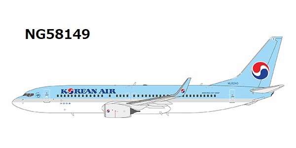 NG58149 NG MODELS Korean Air / 大韓航空 B737-800W HL8240 1:400 完売しました。 NG MODELS 1:400 Korean Air / 大韓航空 737-800 亜鉛ダイキャスト製