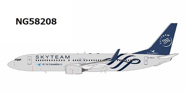 NG58208 NG MODELS Xiamen Airlines / 厦門航空/アモイ航空 skyteam B737-800W B-5633 1:400 完売しました。