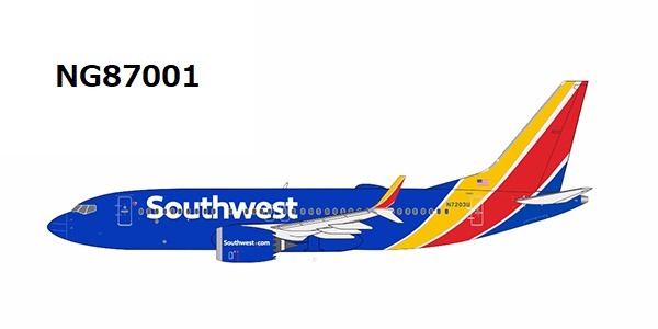 NG87001 NG MODELS Southwest Airlines / サウスウエスト航空 B737 MAX 7 N7203U 1:400 お取り寄せ NG MODELS 1:400 Southwest Airlines / サウスウエスト航空 737 MAX7 亜鉛ダイキャスト製