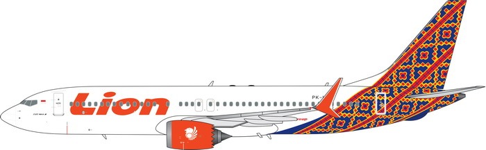 11493 Phoenix Lion Air / ライオン エア B737 MAX8 PK-LQM 1:400 メーカー完売 Phoenix 1:400 Lion Air / ライオン エア 737 MAX8 亜鉛ダイキャスト製