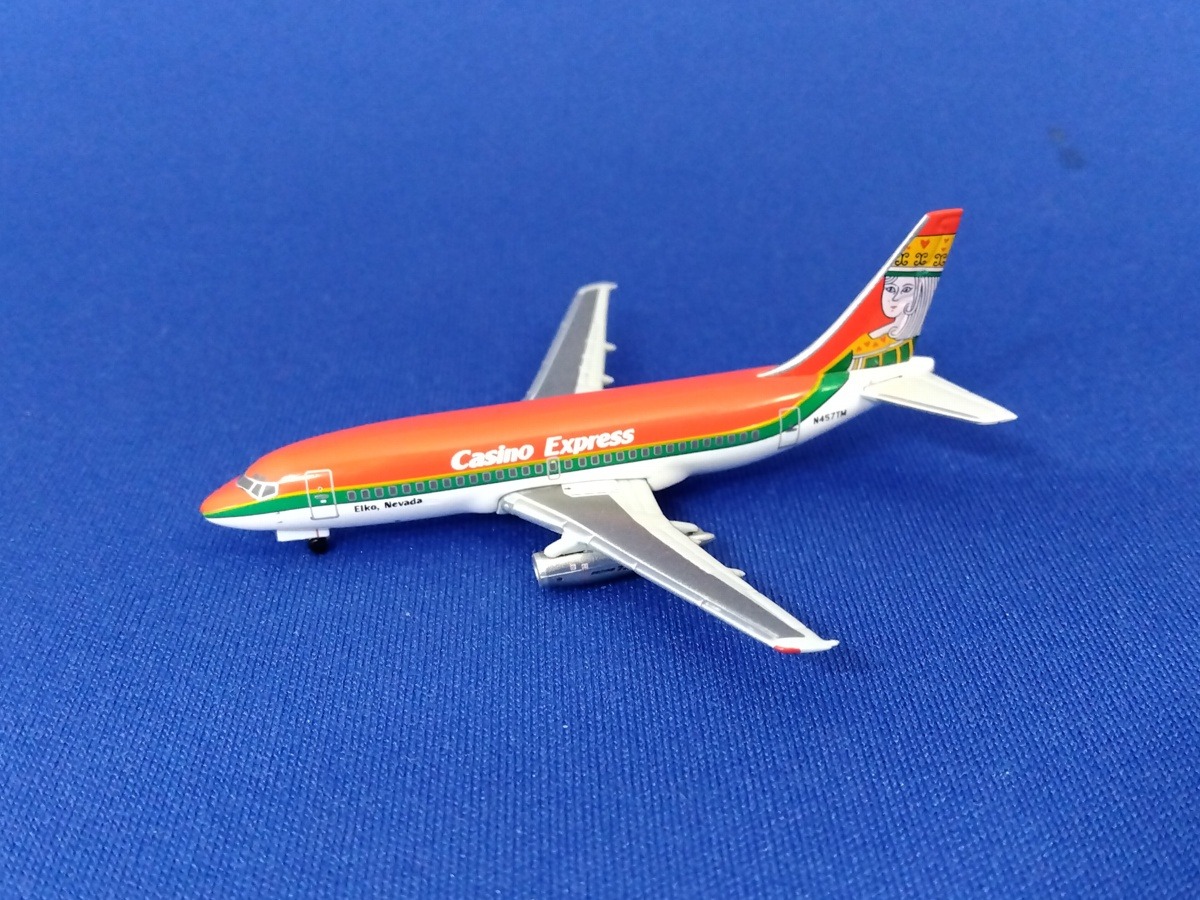 535700 Herpa CLUB MODELS CASINO EXPRESS / カジノ・エクスプレス Queen of Hearts B737-200 N457TM プラスチック製スタンド付 1:500 メーカー完売