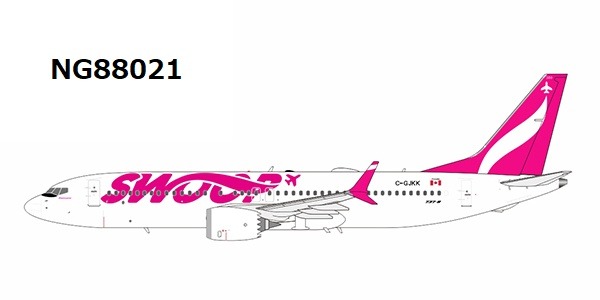 NG88021 NG MODELS Swoop / スウープ #Swoopster B737 MAX8 C-GJKK 1:400 お取り寄せ NG MODELS 1:400 Swoop / スウープ 737 MAX8 亜鉛ダイキャスト製