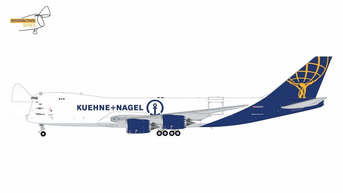 G2GTI1240 GEMINI 200 ATLAS AIR / アトラス航空 B747-8F N862GT Second to Last 747; Interactive 1:200 お取り寄せ