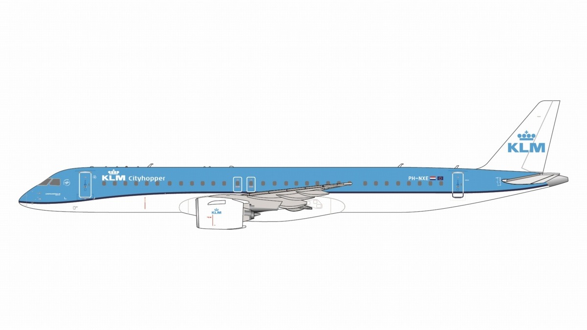 GJKLM2197 GEMINI JETS KLM Cityhopper / KLMシティホッパー E195-E2 PH-NX3 1:400 メーカー完売