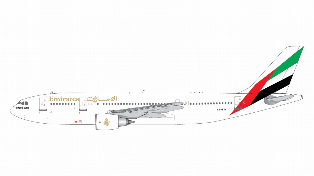 GJUAE2231 GEMINI JETS Emirates / エミレーツ航空 A300B4-600R A6-EKC 1:400 メーカー完売 GEMINI JETS 1:400 Emirates / エミレーツ航空 A300-600 亜鉛ダイキャスト製