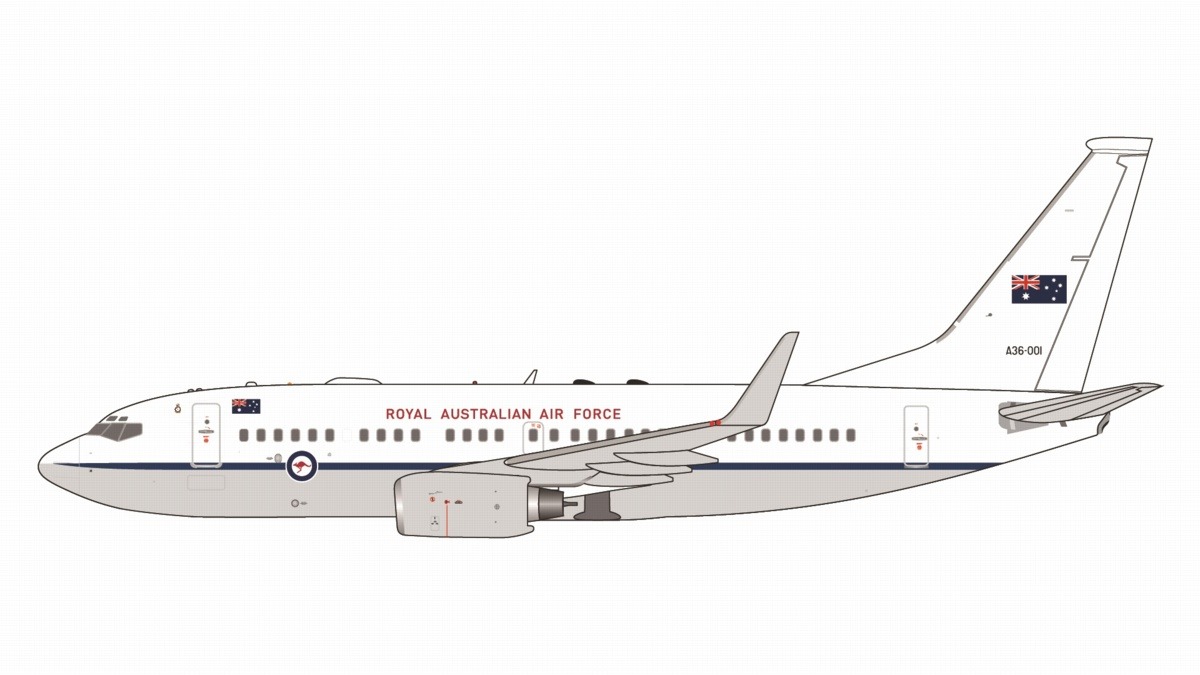 GMRAA133 GEMINI MACS Royal Australian Air Force/RAAF / オーストラリア空軍 B737-700W (BBJ) A36-001  1:400 お取り寄せ GEMINI JETS 1:400 RAAF / Royal Australian Air Force / 王立オーストラリア空軍 737-700 亜鉛ダイキャスト製