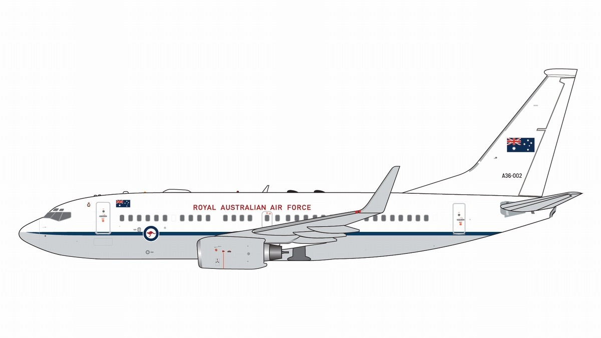 GMRAA134 GEMINI MACS Royal Australian Air Force/RAAF / オーストラリア空軍 B737-700W (BBJ) A36-002  1:400 お取り寄せ