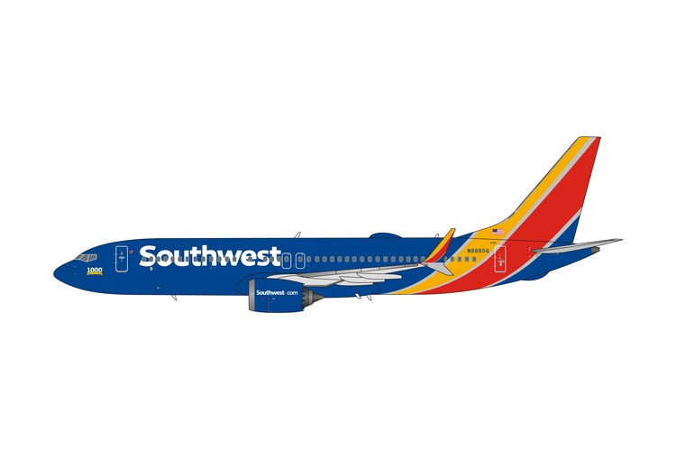 04571 Phoenix Southwest Airlines / サウスウエスト航空 1000th Boeing 737 aircraft B737 MAX8 N8885Q 1:400 お取り寄せ Phoenix 1:400 Southwest Airlines / サウスウエスト航空 737 MAX8 亜鉛ダイキャスト製
