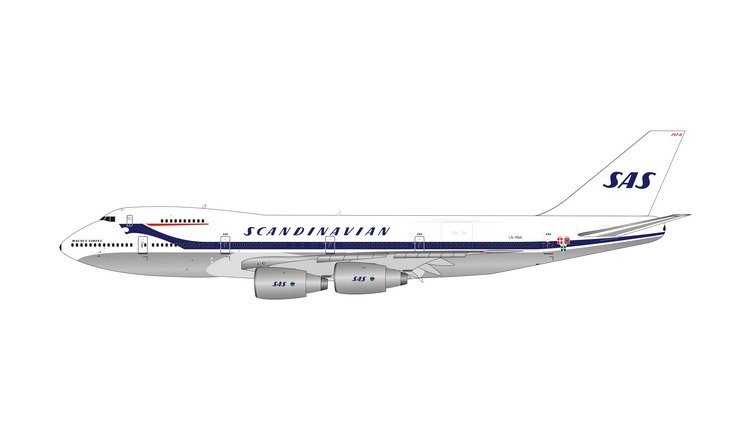 11871 Phoenix SAS Scandinavian Airlines / スカンジナビア航空 Polish B747-200 LN-RNA 1:400