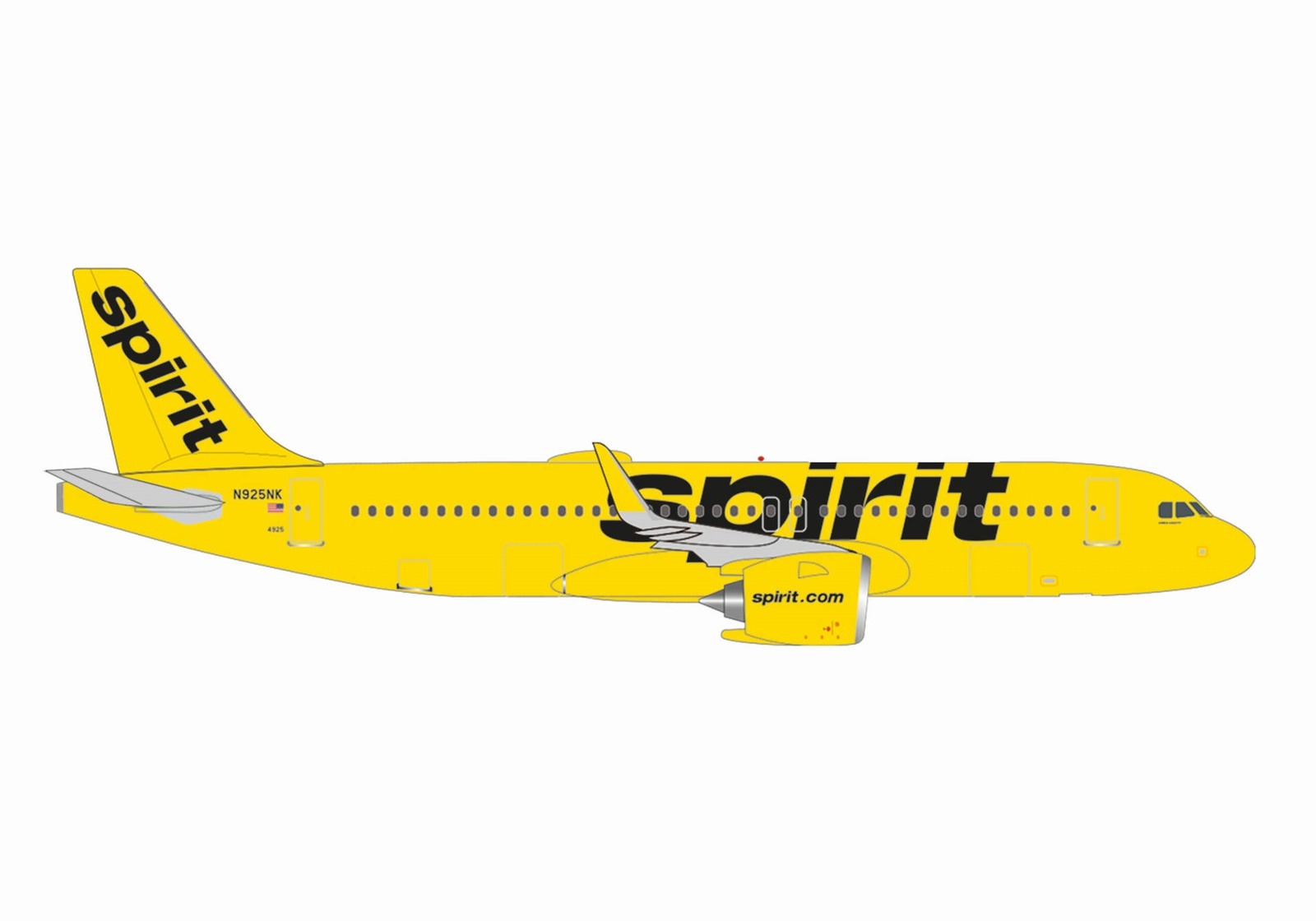 537421 Herpa Spirit / スピリット航空/スピリッツ航空 A320neo N925NK 1:500 完売しました。
