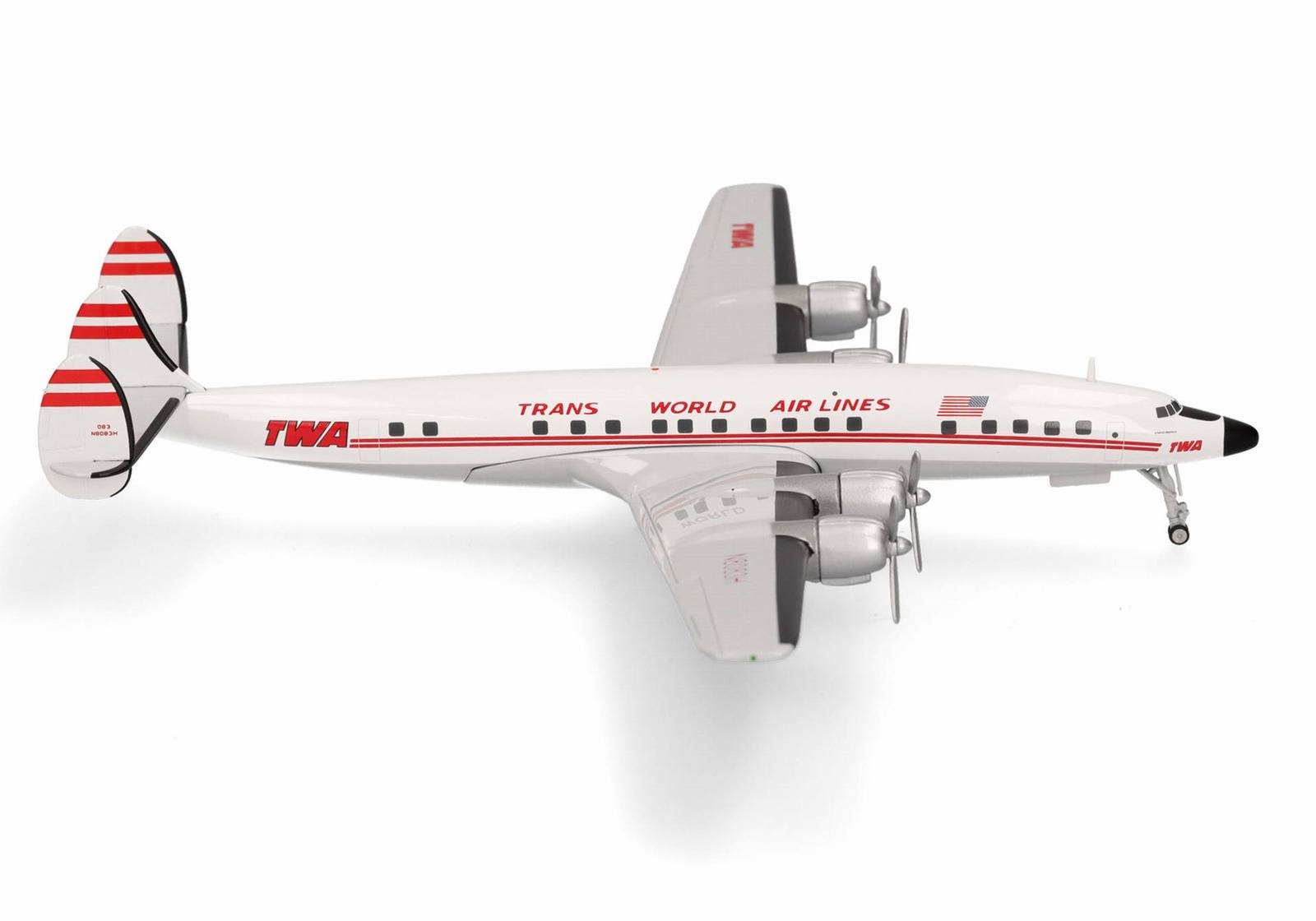 558372-001 Herpa TWA Trans World Airlines / トランス・ワールド航空 L-1649A  N8083H 1:200 お取り寄せ