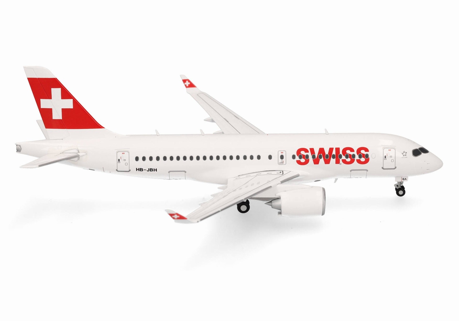 558471-002 Herpa Swiss International Air Lines / スイス国際航空 A220-100 HB-JBH “Ascona” 1:200 メーカー完売 Herpa 1:200 SWISS / スイス航空 A220-100 亜鉛ダイキャスト製