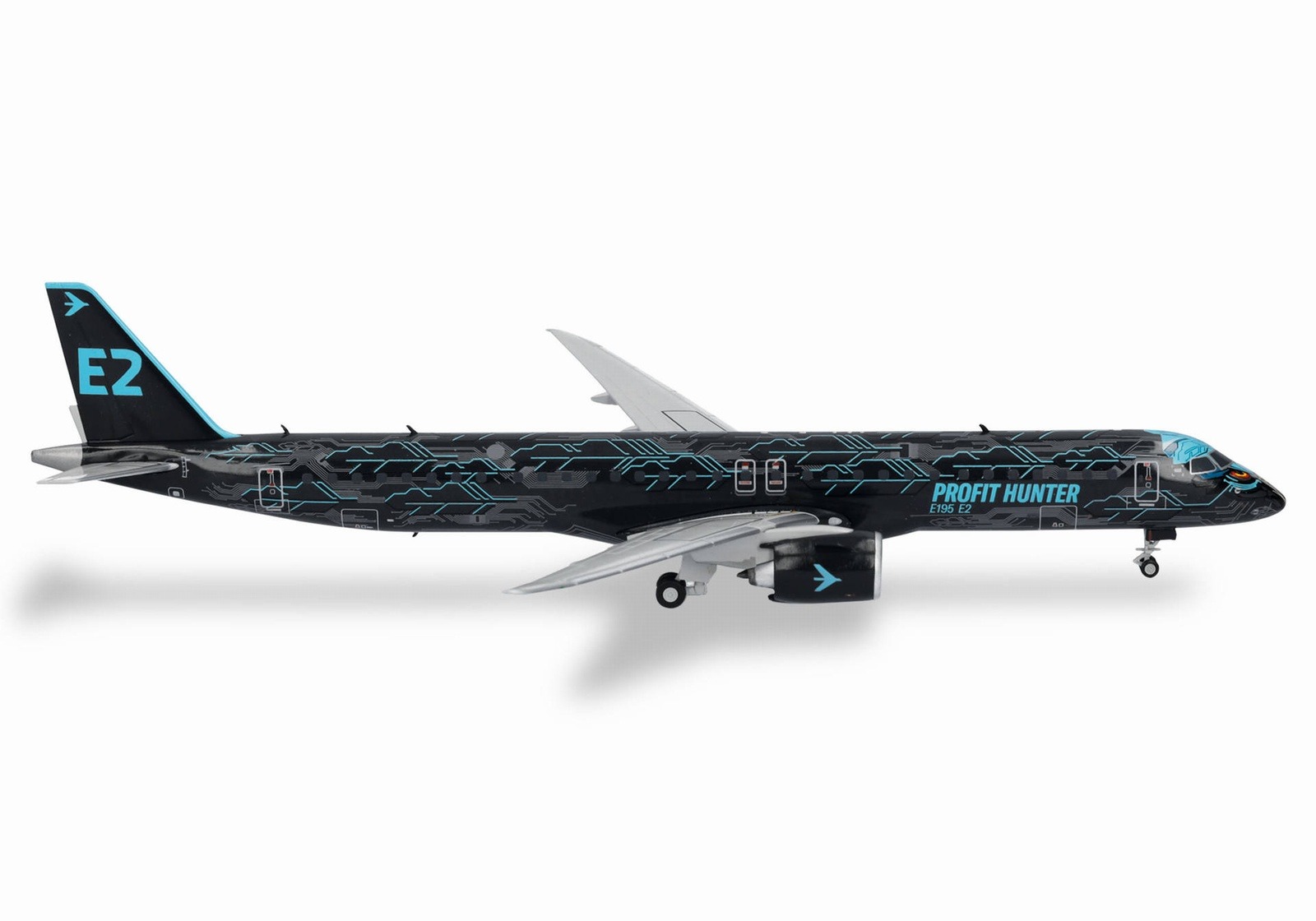 572989 Herpa Embraer / エンブラエル E195-E2 PR-ZIQ “Profit Hunter - Tech Eagle” 1:200 完売しました。