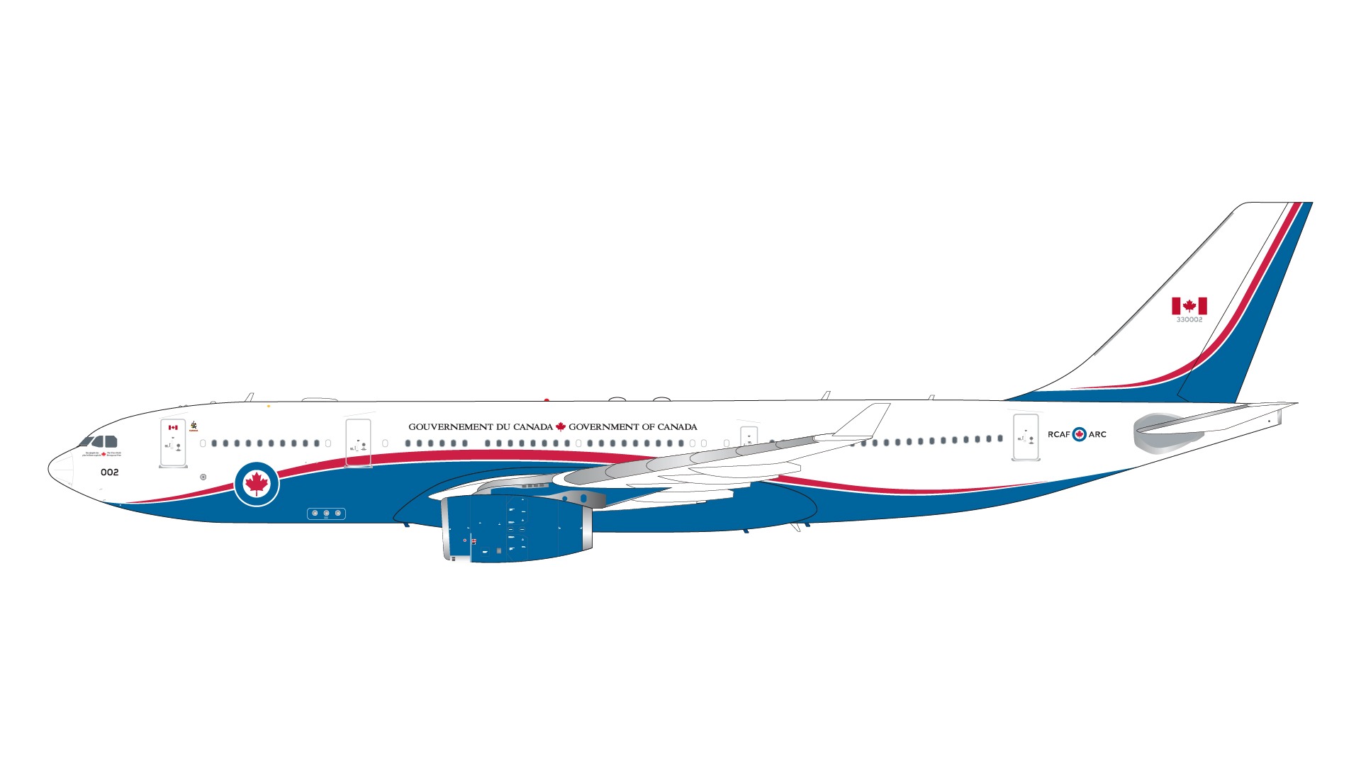 G2CAF1275 GEMINI 200 Royal Canadian Air Force / カナダ空軍 CC-330 (A330-200) 330002 VIP Aircaft 1:200 お取り寄せ