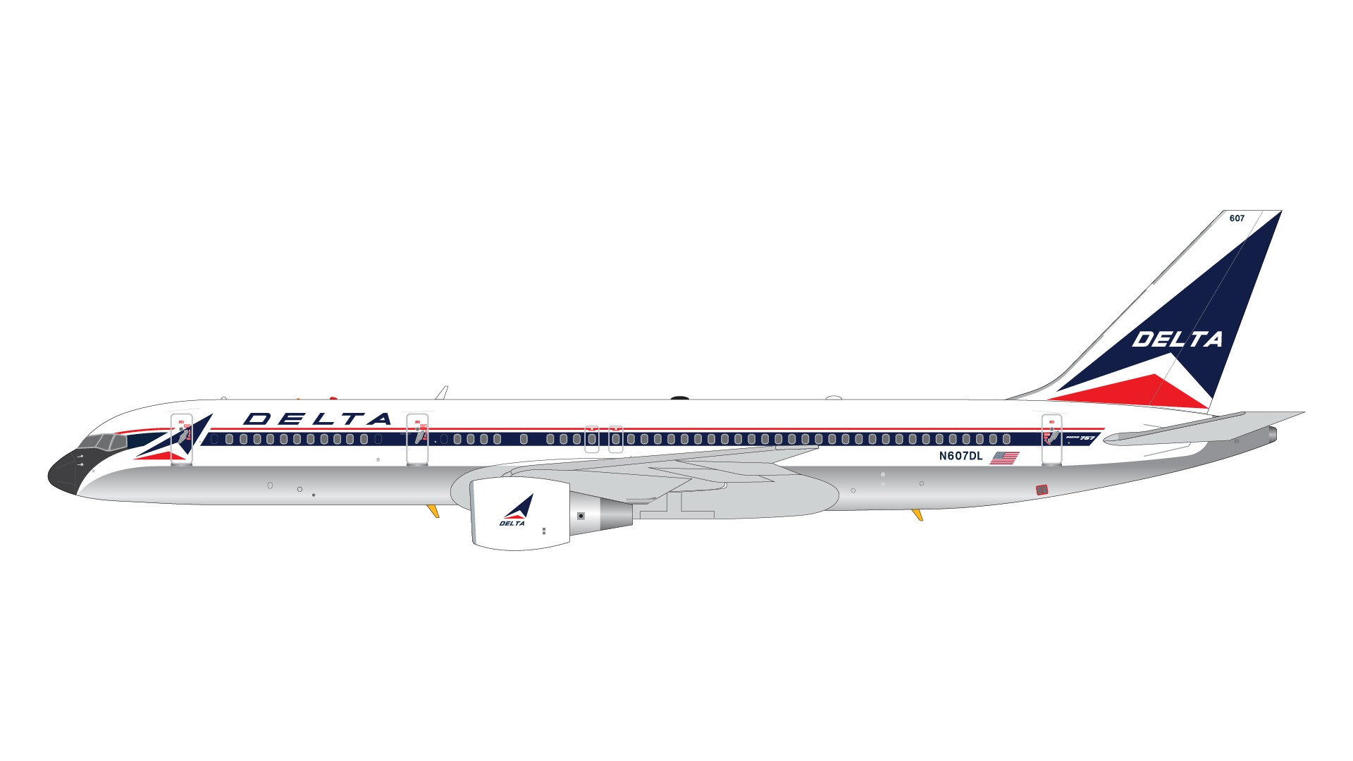 G2DAL1263 GEMINI 200 Delta Air Lines / デルタ航空 B757-200 N607DL widget livery 1:200 完売しました。