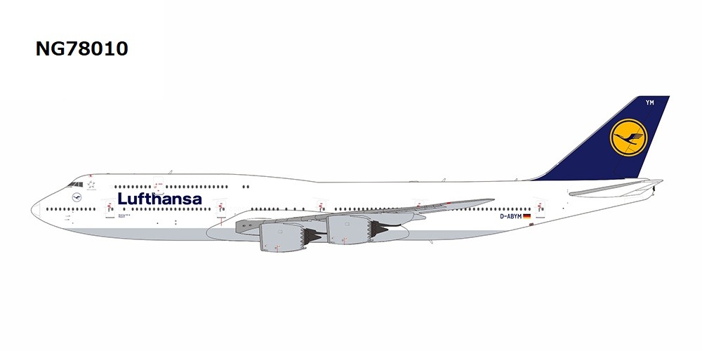 NG78010 NG MODELS Lufthansa / ルフトハンザドイツ航空 B747-8 D-ABYM 1:400 完売しました。