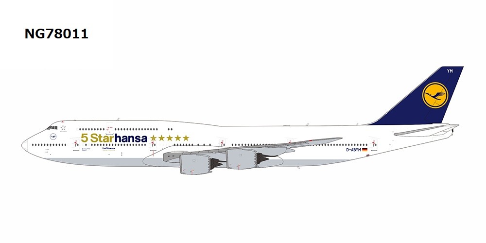 NG78011 NG MODELS Lufthansa / ルフトハンザドイツ航空 5 Starhansa titles B747-8 D-ABYM 1:400 お取り寄せ NG MODELS 1:400 Lufthansa / ルフトハンザドイツ航空 747-8 亜鉛ダイキャスト製