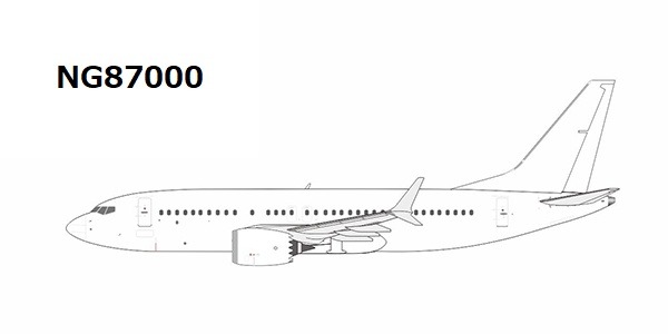 NG87000 NG MODELS White / ホワイト B737 MAX7  1:400 完売しました。 NG MODELS 1:400 White / ホワイト 737 MAX7 亜鉛ダイキャスト製