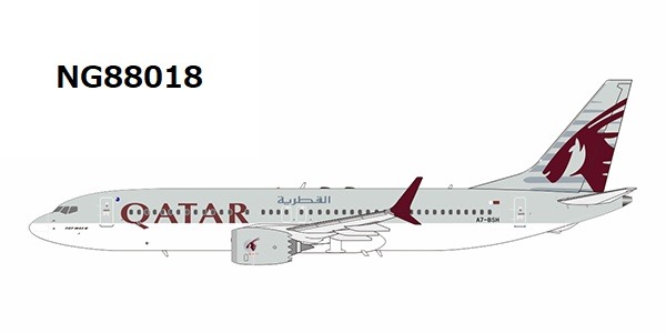 NG88018 NG MODELS Qatar Airways / カタール航空 B737 MAX8 A7-BSH 1:400 お取り寄せ