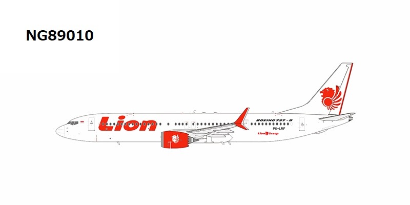 NG89010 NG MODELS Lion Air / ライオン エア B737 MAX9 PK-LRF 1:400 完売しました。