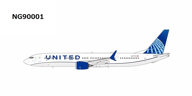 NG90001 NG MODELS United Airlines / ユナイテッド航空 B737 MAX10 N27753 1:400 お取り寄せ NG MODELS 1:400 United Airlines / ユナイテッド航空 737 MAX 10 亜鉛ダイキャスト製
