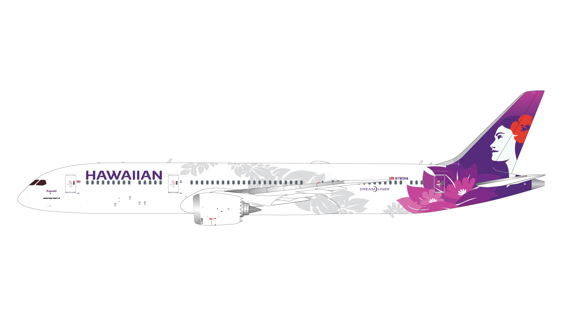 G2HAL1051 GEMINI 200 Hawaiian Airlines / ハワイアン航空 B787-9 N780HA 1:200 完売しました。