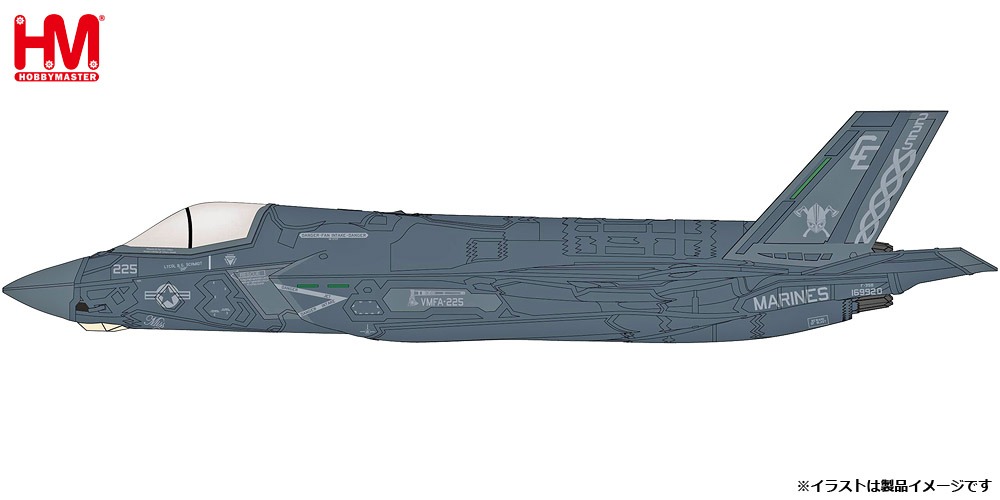 HA4620 HOBBY MASTER US NAVY / アメリカ海軍 F-35B ライトニング2 VMFA-225 バイキングス 1:72 完売しました。
