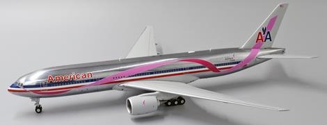 XX2192 JC WING American Airlines / アメリカン航空 Pink Ribbon Polished B777-200ER N759AN スタンド付 1:200 メーカー完売