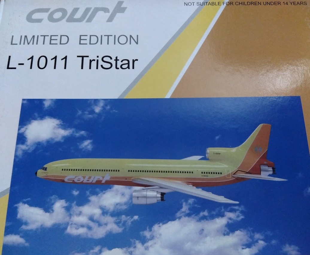 011002 IN Flight200 Court Line / コートライン・アビエーション YELLOW L-1011 G-BAAA スタンド付き 1:200 メーカー完売 IN Flight200 1:200 Court Line / コートライン・アビエーション L-1011 亜鉛ダイキャスト製