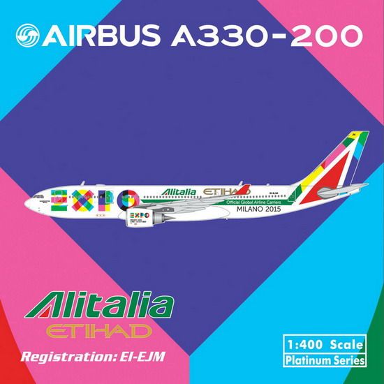 11035 Phoenix Alitalia / アリタリア イタリア航空 EXPO 2015 A330-200 EI-EJM 1:400 完売しました。 Phoenix 1:400 Alitalia / アリタリア イタリア航空 A330-200 亜鉛ダイキャスト製
