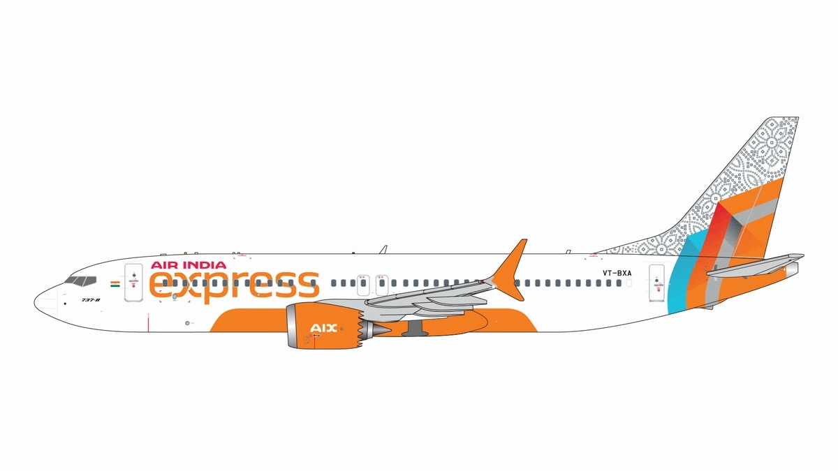 GJAXB2260 GEMINI JETS Air India / エア インディア B737 MAX8 VT-BXA 1:400 GEMINI JETS 1:400 Air India / エア インディア 737 MAX8 亜鉛ダイキャスト製