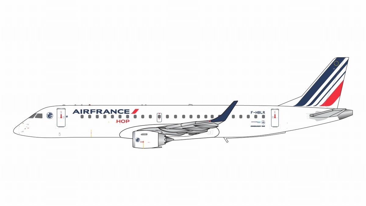GJHOP1615 GEMINI JETS Air France / エールフランス current livery E190-100STD F-HBLR 1:400 GEMINI JETS 1:400 Air France / エールフランス E190 亜鉛ダイキャスト製