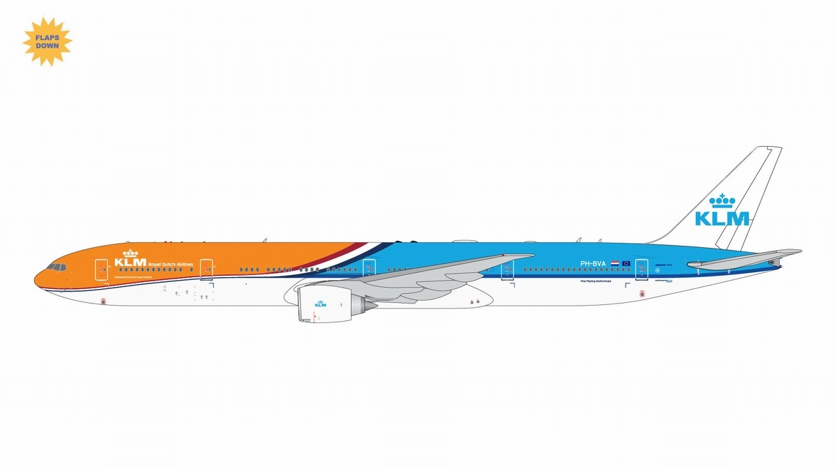 GJKLM2268F GEMINI JETS KLM / KLMオランダ航空 new Orange Pride livery, flaps down B777-300ER PH-BVA 1:400 メーカー完売 GEMINI JETS 1:400 KLM / KLMオランダ航空 777-300 亜鉛ダイキャスト製
