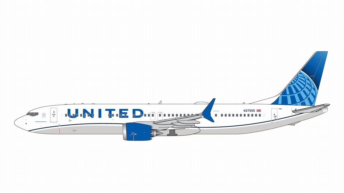 GJUAL2226 GEMINI JETS United Airlines / ユナイテッド航空 B737 MAX9 N37555 1:400 メーカー完売 GEMINI JETS 1:400 United Airlines / ユナイテッド航空 737 MAX9 亜鉛ダイキャスト製