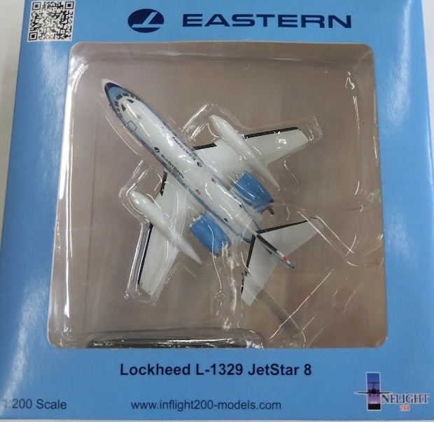 IF3291215 IN Flight200 Eastern Air Lines / イースタン航空 L-1329 ｼﾞｪｯﾄｽﾀｰ8 N12241 スタンド付き 1:200 完売しました。 IN Flight200 1:200 Eastern Air Lines /イースタン航空 L-1329 亜鉛ダイキャスト製