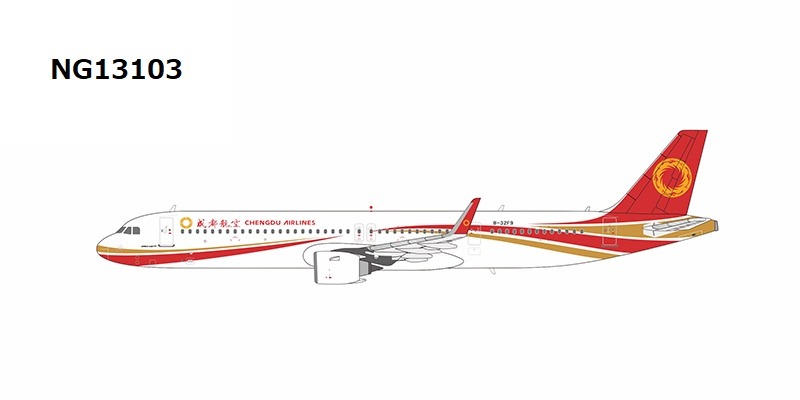 NG13103 NG MODELS Chengdu Airlines / 成都航空 the 1st A321neo delivered to EU A321neo B-32F9 1:400 お取り寄せ NG MODELS 1:400 Chengdu Airlines / 成都航空 A321neo 亜鉛ダイキャスト製
