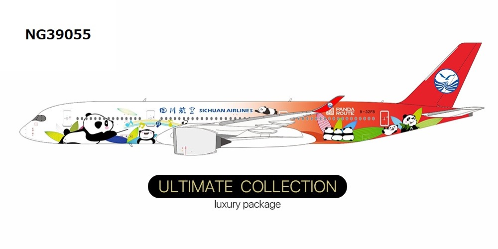NG39055 NG MODELS Sichuan Airlines / 四川航空 Panda Route cs A350-900 B-32F8 1:400 お取り寄せ NG MODELS 1:400 Sichuan Airlines / 四川航空 A350-900 亜鉛ダイキャスト製