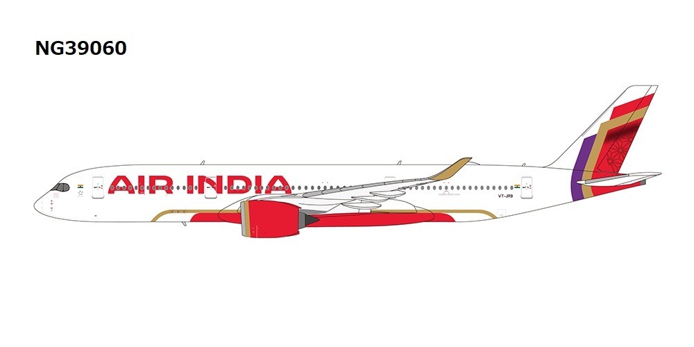 NG39060 NG MODELS Air India / エア インディア 2nd A350 delivered to AI A350-900 VT-JRB 1:400 お取り寄せ NG MODELS 1:400 Air India / エア インディア A350-900 亜鉛ダイキャスト製