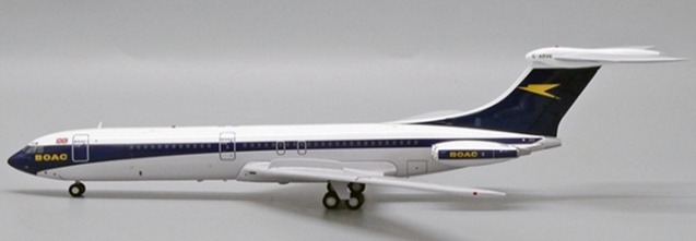 XX2374 JC WING BOAC / 英国海外航空 Vickers VC10 Srs1101 G-ARVK スタンド付 1:200 完売しました。 JC WING 1:200 BOAC / 英国海外航空 VC10 亜鉛ダイキャスト製