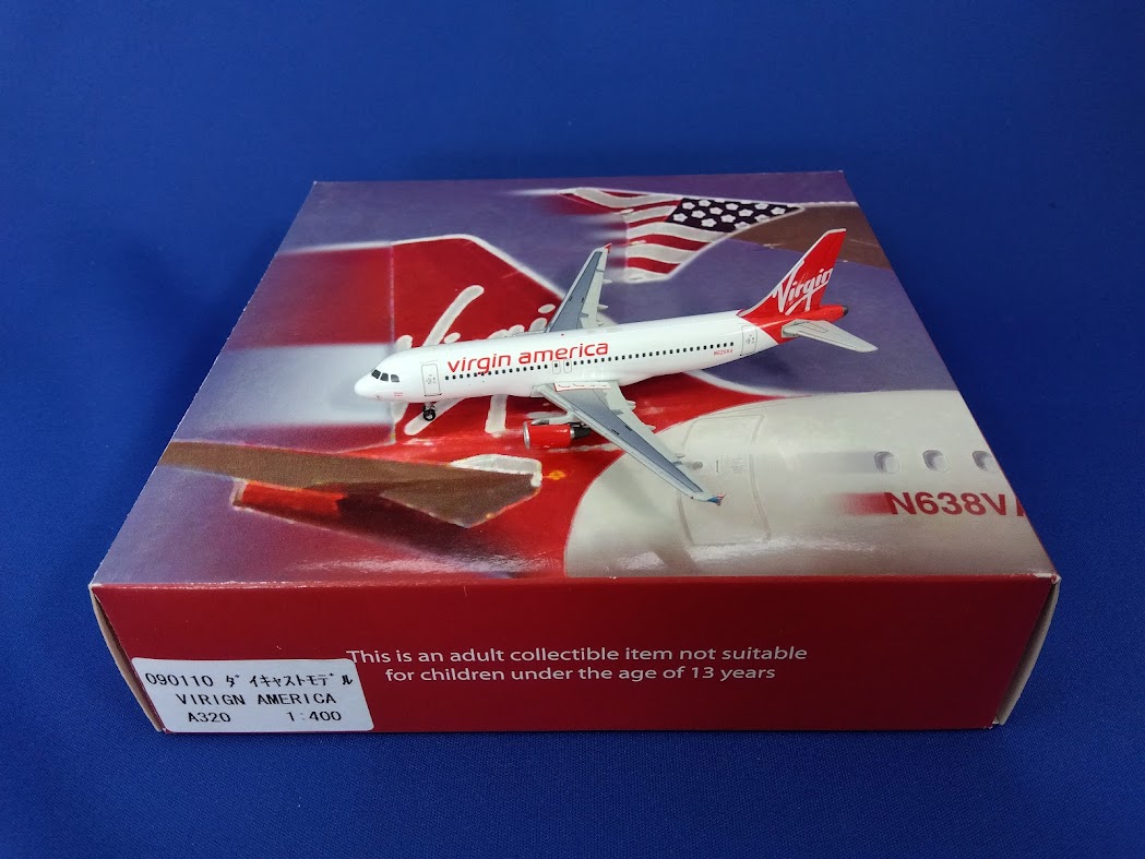 090110 ﾀﾞｲｷｬｽﾄﾓﾃﾞﾙ virgin america / ヴァージン・アメリカ A320 N625VA 1:400 完売しました。  1:400 virgin america / ヴァージン・アメリカ A320 亜鉛ダイキャスト製